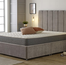 Vida Grey Zig Zag Memory Foam Open Coil Spring Mattress