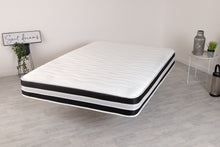 Micro Quilted 3D Black & White Memory Foam Spring Mattress