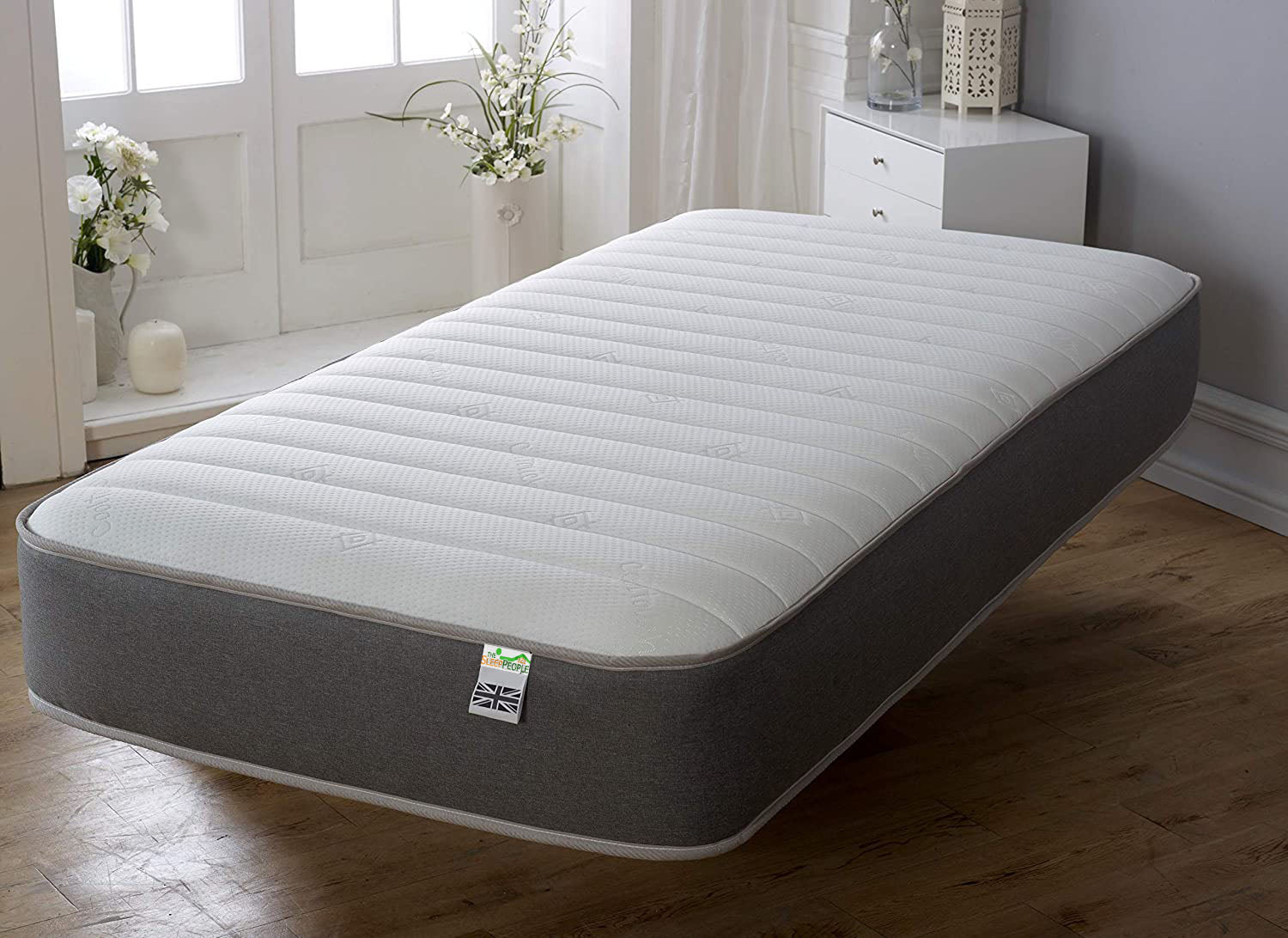 Memory Fibre Foam Deep Sprung Micro Quilted Cool Touch Straight Mattre ...