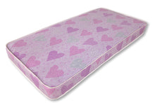 Pink Hearts 5 Layer Open Coil Spring Mattress