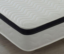 Wavy Memory Fibre Sprung Faux Pillow Top Mattress