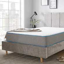 Memory foam open coil spring grey mattress