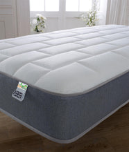 Grey Brick Overlocked Bonell Sprung Memory Foam Mattress