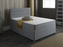 Grey Castle Memory Fibre Open Coil Sprung Mattress