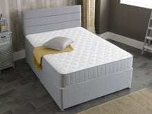 Grey Castle Memory Fibre Open Coil Sprung Mattress