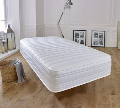 Straight Line White Memory Foam Spring Mattress