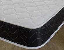 Black Quilted Wavy Spring Memory Foam Mattress