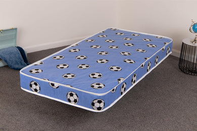 Kids Blue Football Open Coil Spring Mattress