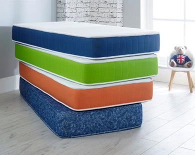 Kids Sprung & Pocket Sprung Memory Fibre Mattress from the Komfort4Kids Collection