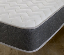 Vida Grey Zig Zag Memory Foam Open Coil Spring Mattress