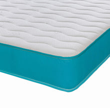 Memory Foam Spring Open Coil Aqua Blue Mattress