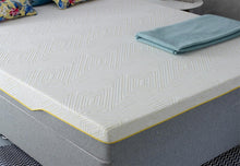 The Cloud Yellow and Grey Zig Zag 3 Foam Layered Mattress